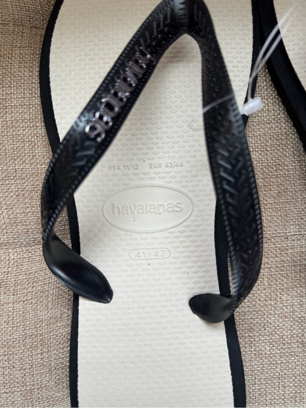 Havaianas Womens Square Fusion Thong Flip Flop Sandals Size 11/12 NWT - Picture 5 of 11
